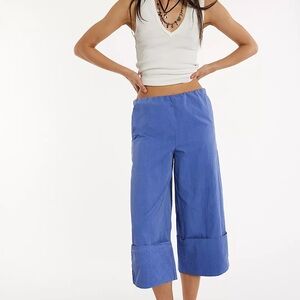 NWT Free People Lula Cuff Cropped Culotte Pants